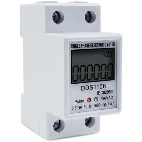 Medidor elétrico monofásico DDS1108-60A/80A, medidor elétrico inteligente, medidor de Display Digital multifuncional