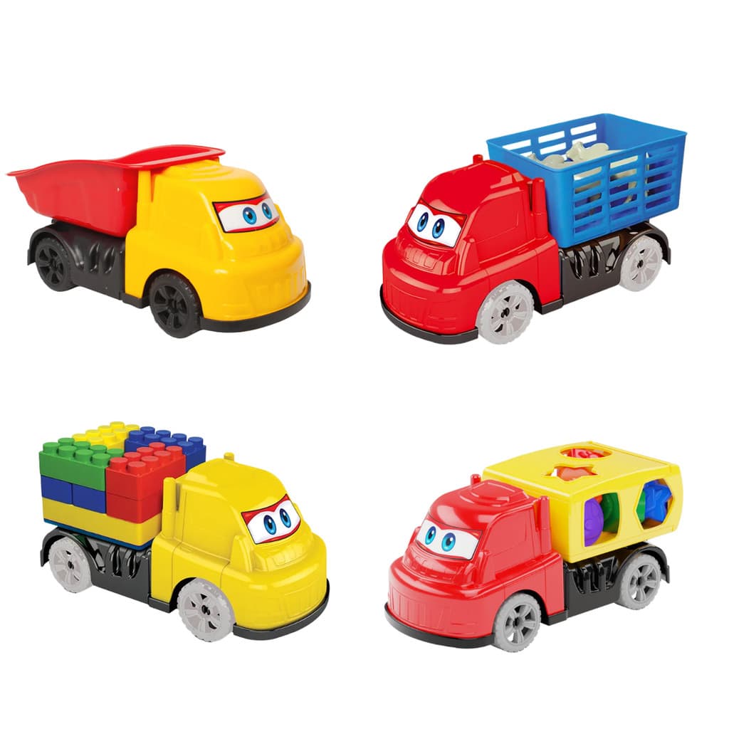 Caminhão de brinquedo Deko Boiadeiro Caçamba Blocos e Formas Carrinho Infantil