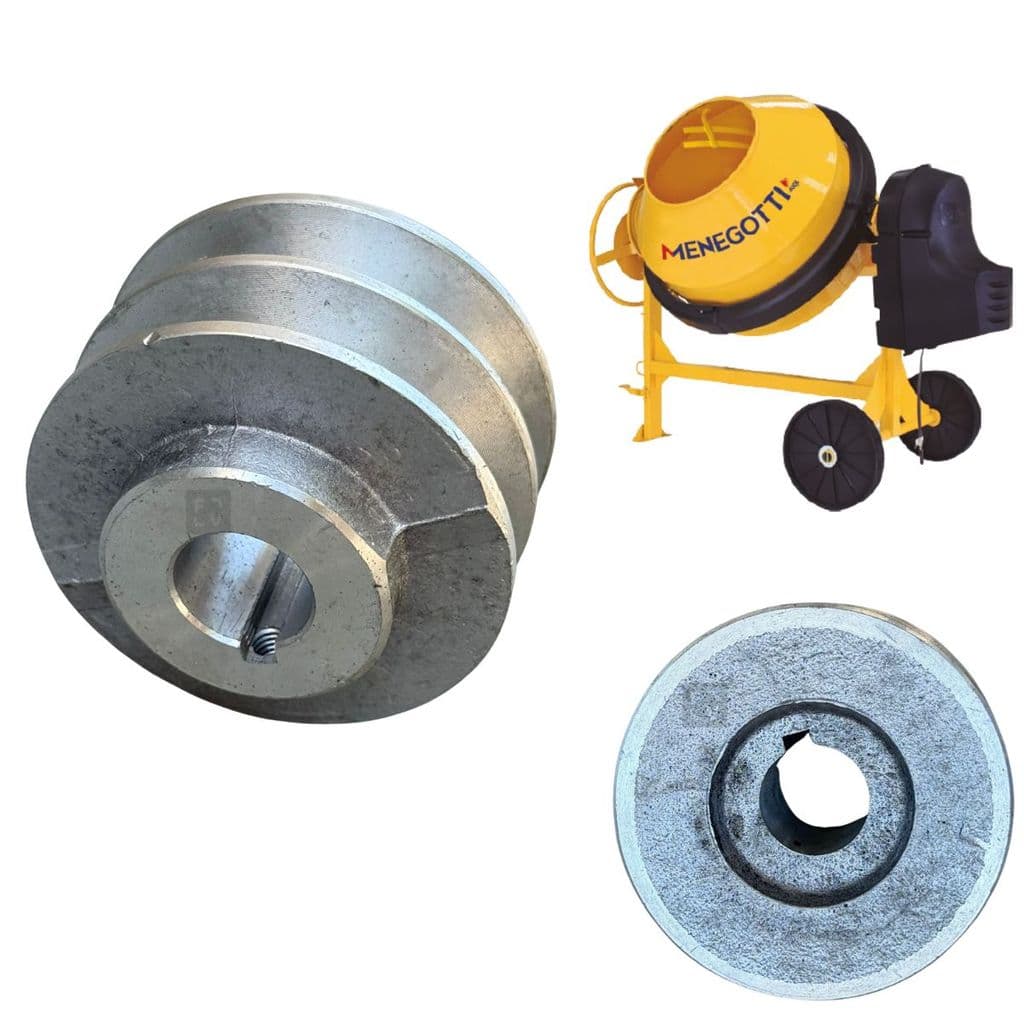 Polia Motora Alumínio Para Betoneira Prime Pro 400L Menegotti DN68x19,05mm - Des 3109077 R1 31090035