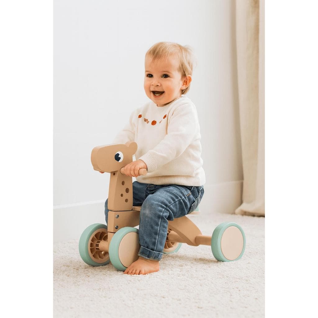 Quadriciclo De Madeira Buba Infantil Balance Bike Bebê