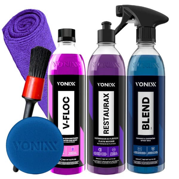 Kit Shampoo V-Floc Cera Blend Spray Vitrificadora Restaurax Vonixx