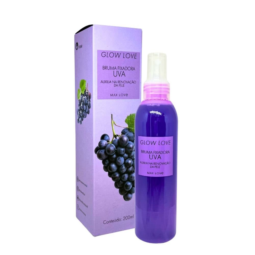Bruma Fixadora Vegana Glow Love de Uva Max Love