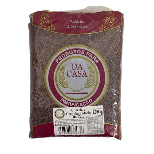 CHOCOLATE GRANULADO MACIO 1,050 KG DA CASA