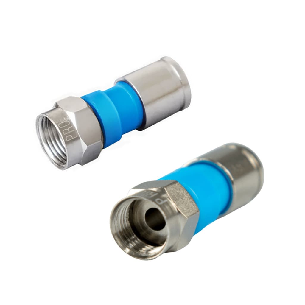 Pacote 50 unidades Conector F Compressão RG59 PRO59 p/ TV
