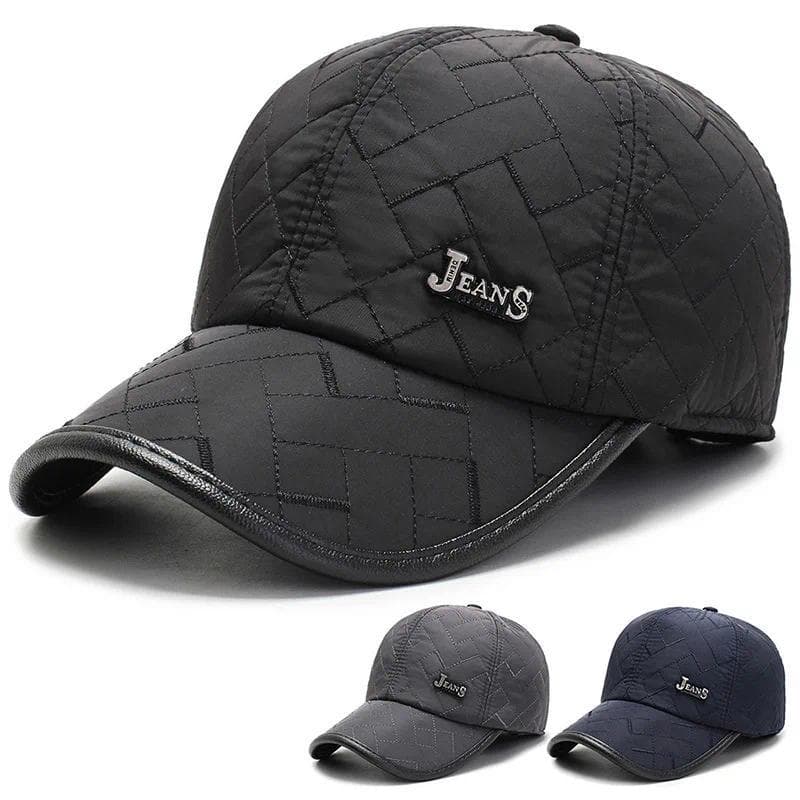 Novo Boné de Beisebol Masculino em Couro com Bordado em Padrão de Diamante, Chapéu de Lazer para Uso Externo, para Pesso
