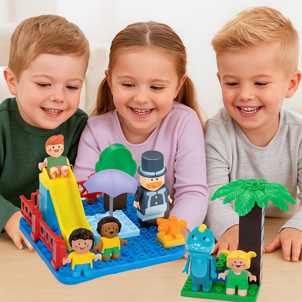 Mundo Bita Dia de Sol Brinquedo Educativo Infantil 4-10 anos com Blocos de Montar