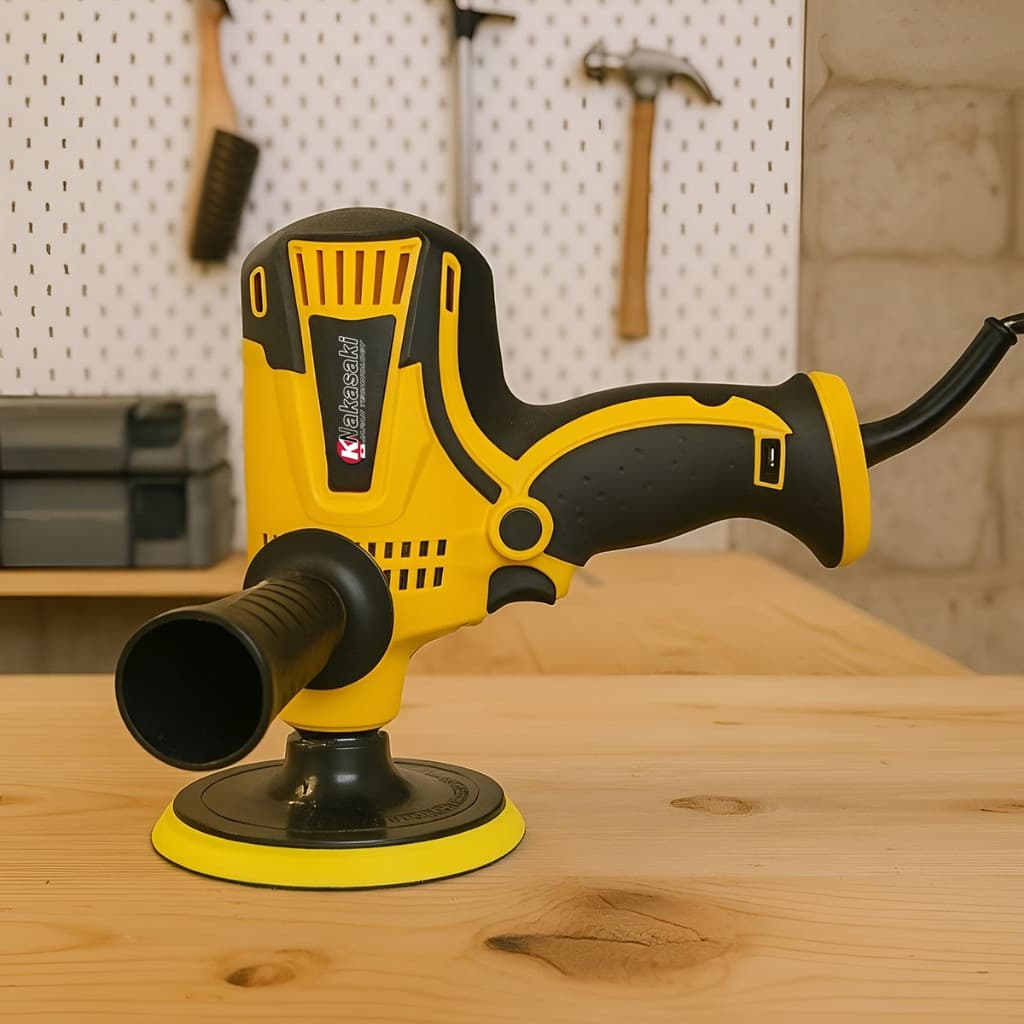 Politriz Elétrica Knakasaki 5 750w Automotiva 4500rpm Polidor Lixadeira Cor Amarelo
