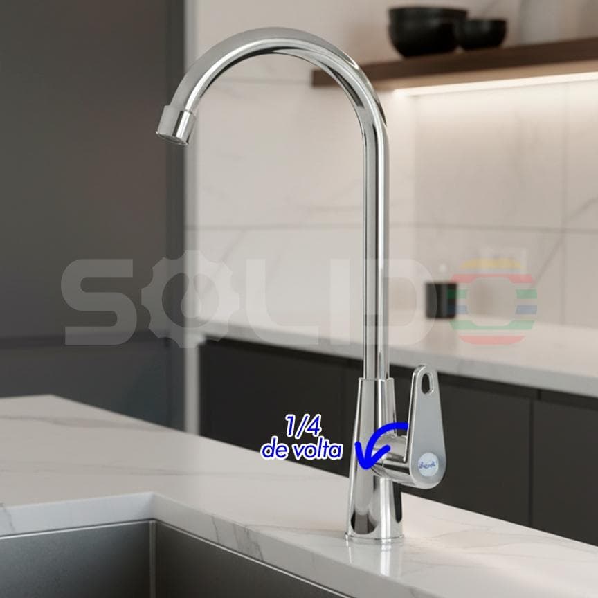 HKX Torneira bancada Curva Alta Para Cozinha/Banheiro Modelo de Bancada 360° Graus 3 Cores HKX
