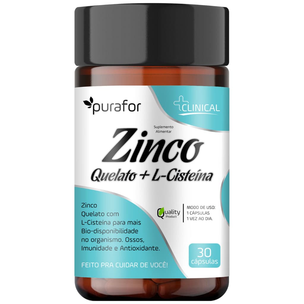 Suplemento Zinco Com Cisteína com 30 Cápsulas