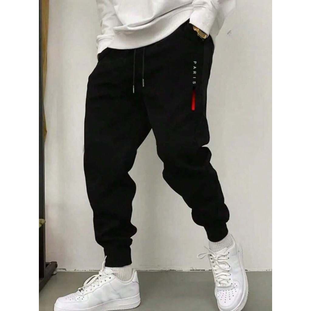 Calça Masculina Paris Calça Moletom Jogger Com Bolso Amarraçao Confortavel Macia Envio Imediato