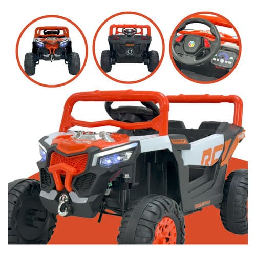 Carrinho UTV Elétrico Infantil 12V 30kg 4x2 Mini Carro Pulse  Buggy