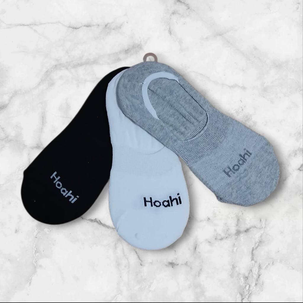 Kit 3 Meias Hoahi Invisivel de Algodão Com silicone 33/38