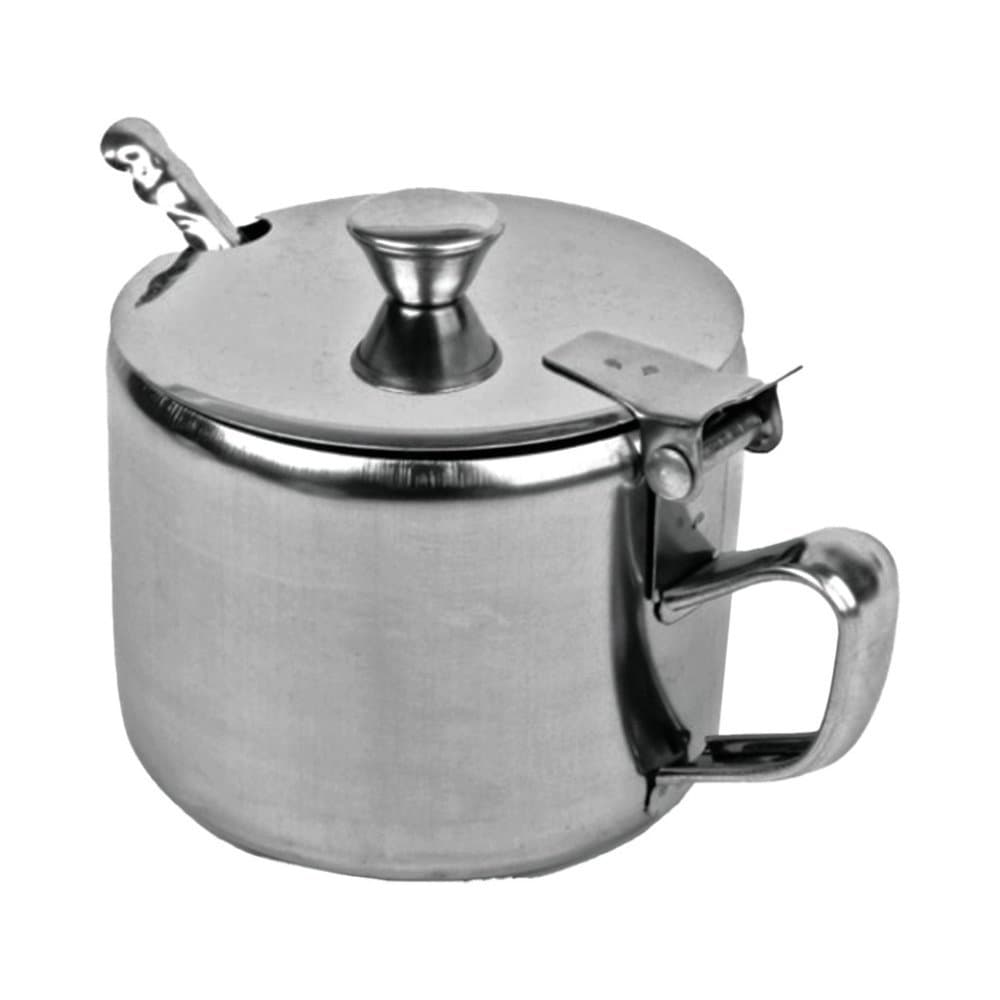 Açucareiro de aço inox com colher 200ml