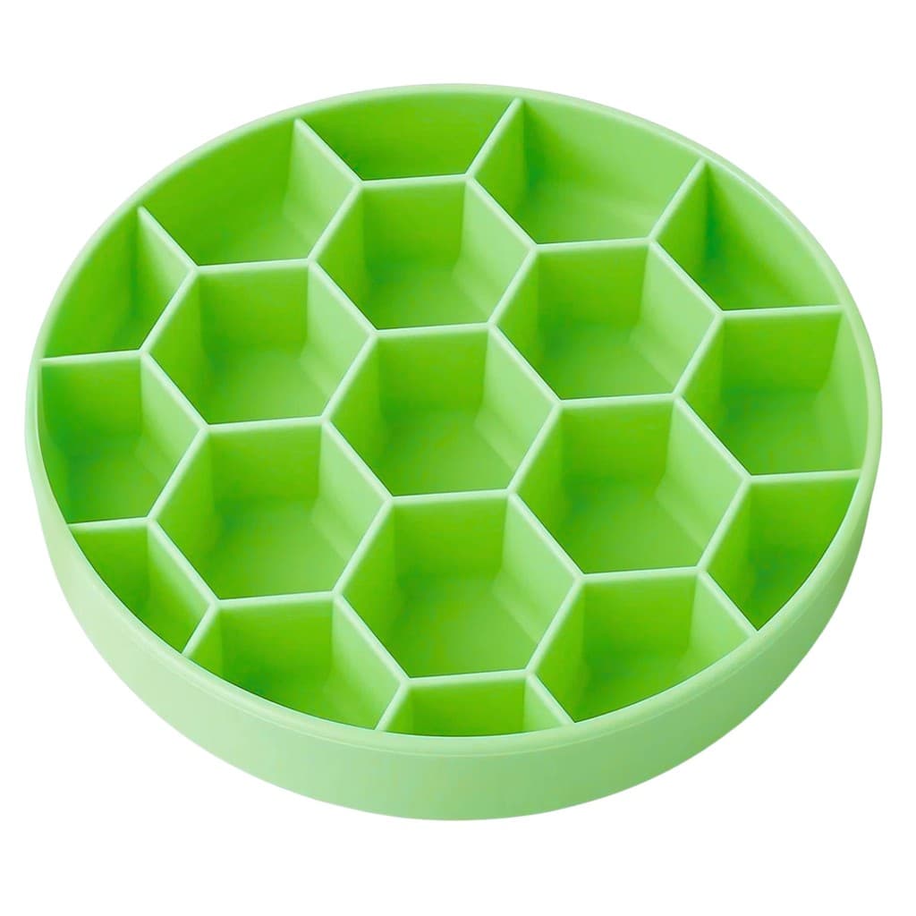 Comedouro Lento Nyp Colmeia com Ventosa Para Cães Grandes - Verde