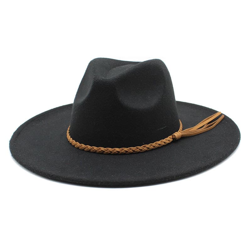 Chapéus Fedora Jazz Unissex de Aba Larga 2025 para Mulheres e Homens, Chapéu Vintage para Festa e Igreja, Chapéu Panamá