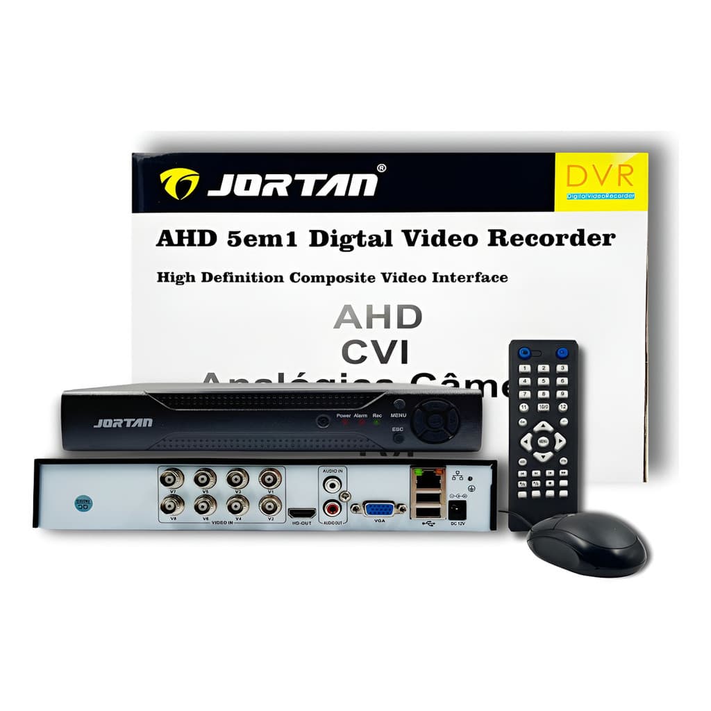 Dvr Jortan 8 Canais 5 Em 1 Ahd Hdmi App Xmeye Full Hd