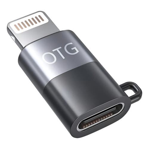 Adaptador USB Tipo C para iPhone Lightning Fone Microfone Áudio Dados Carregamento Preto Compatível