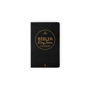 Bíblia King James atualizada - Slim preta Livros D+MS