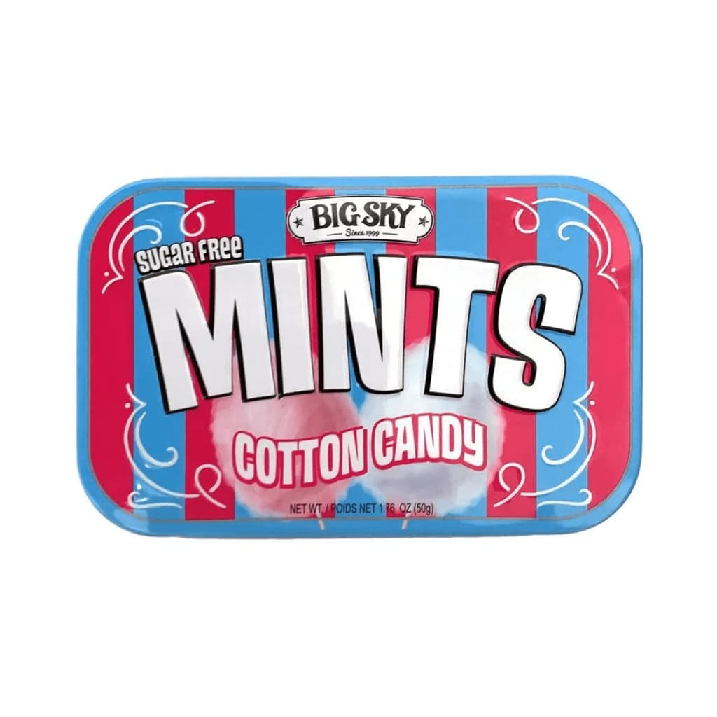 Bala Big Sky Mints Cotton Candy 50g Importada