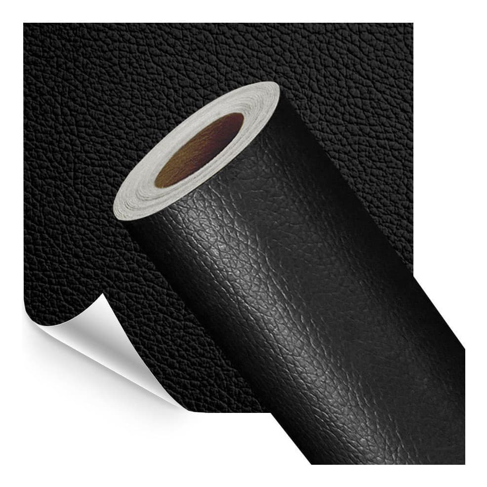Adesivo Revestimento Couro Sintetico 50x137cm Cores Diversas