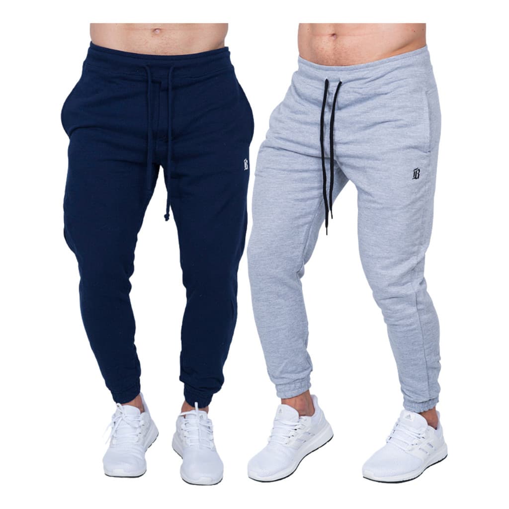 Kit 2 Calças Moletom Jogger Masculina Inverno Academia Top
