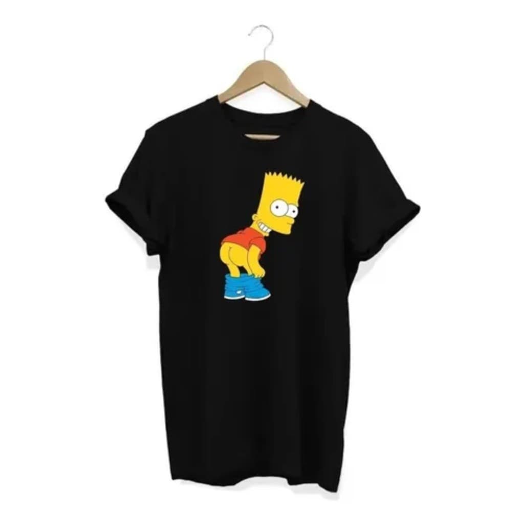 Camiseta Blusa T-shirt The Simpsons Bart Engraçado Camisa Desenho Animado Artes Criativas em DTF. Envio Rápido.