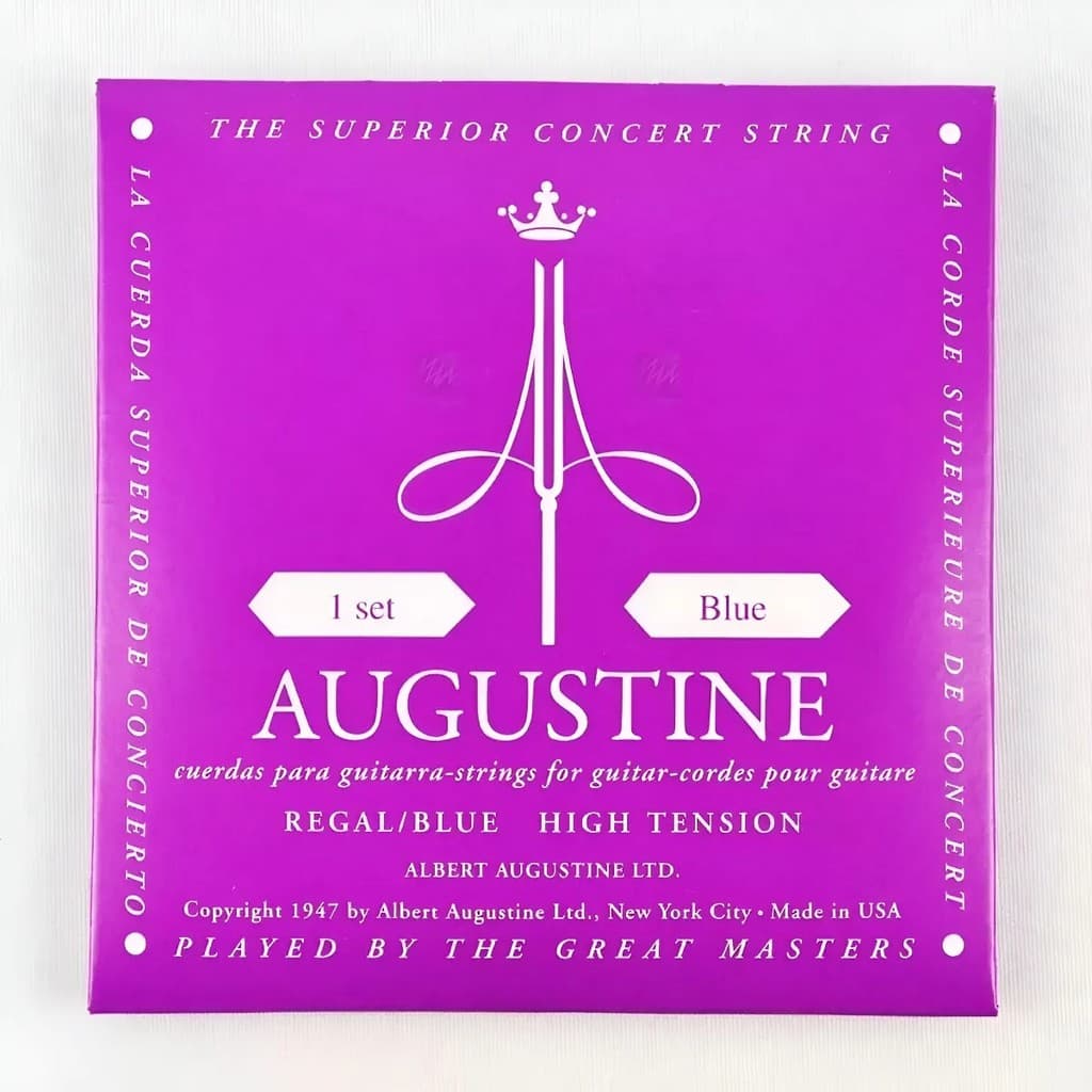 Encordoamento Augustine Regal Blue Violão Nylon Tensão Pesada