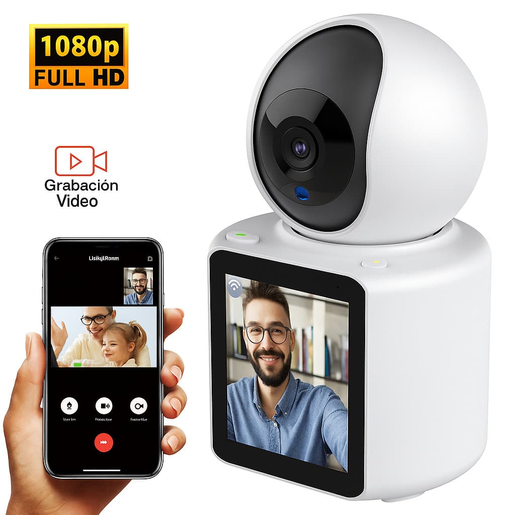 Câmera de Monitoramento 1080p 360º Wi-Fi Full HD