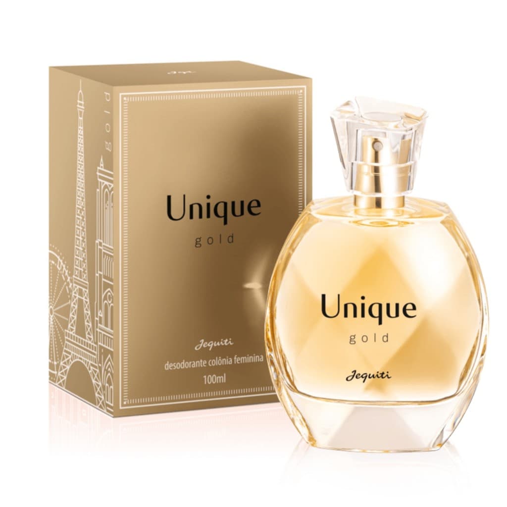 Desodorante Colônia Feminina Unique Gold 100ml - Jequiti