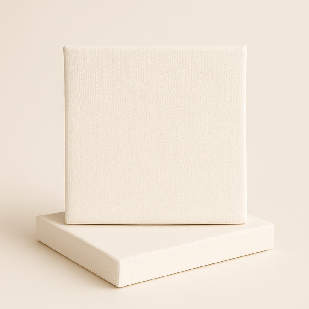 Tela para pintura em algodão 20x20 simples versátil para artistas iniciantes decoração caseira e oficinas criativas