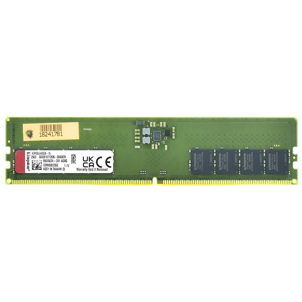 Memoria Desktop DDR5 16Gb Kingston 5600mhz KVR56U