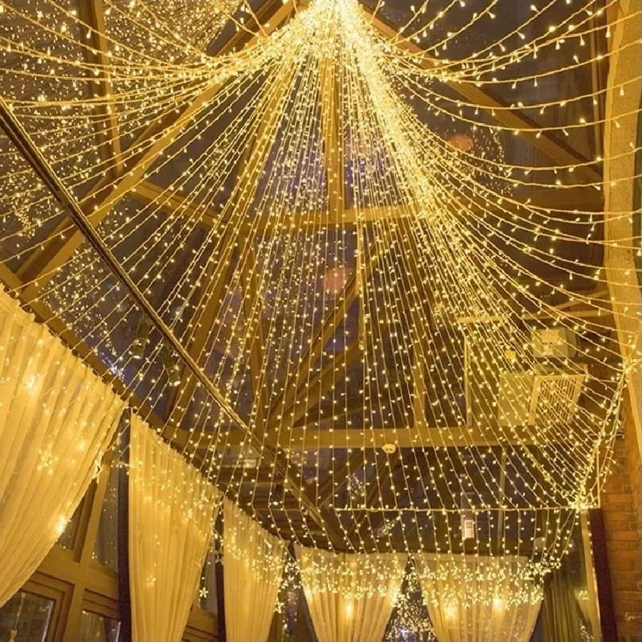 Pisca Pisca 100 Leds 10M 127V - Luz De Natal Forte Iluminação Fio Transparente