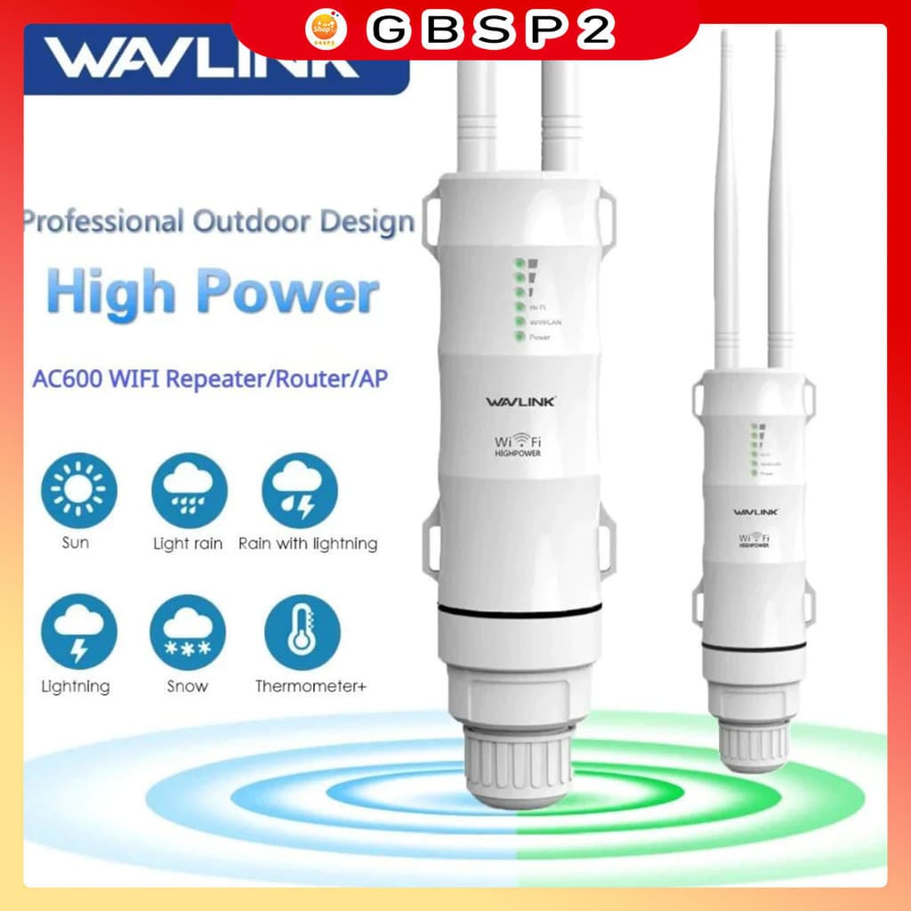Roteador Externo Wavlink Wl-wn570hn2 300 Mbps 110-240v Wifi Externo Wavlink Ac600 2.4 / 5g