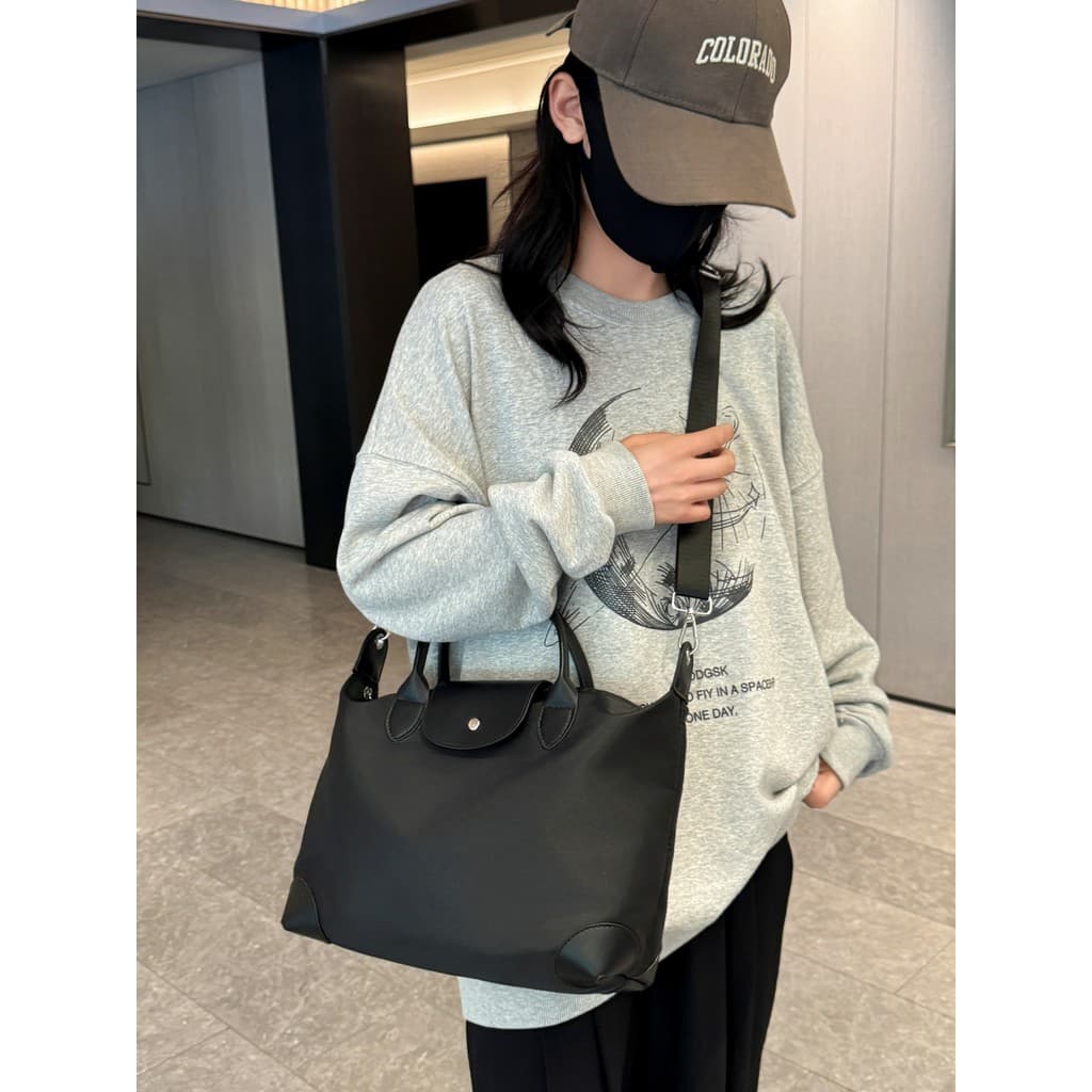 Moda bolsa senhoras leve grande capacidade saco de armazenamento de bagagem de viagem de um ombro Cross-corpo mamãe boli