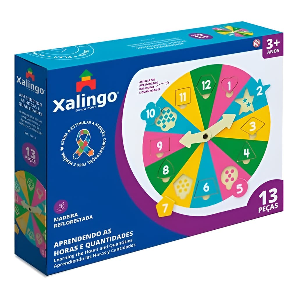 Quebra-cabeça Aprendendo As Horas 2 Xalingo
