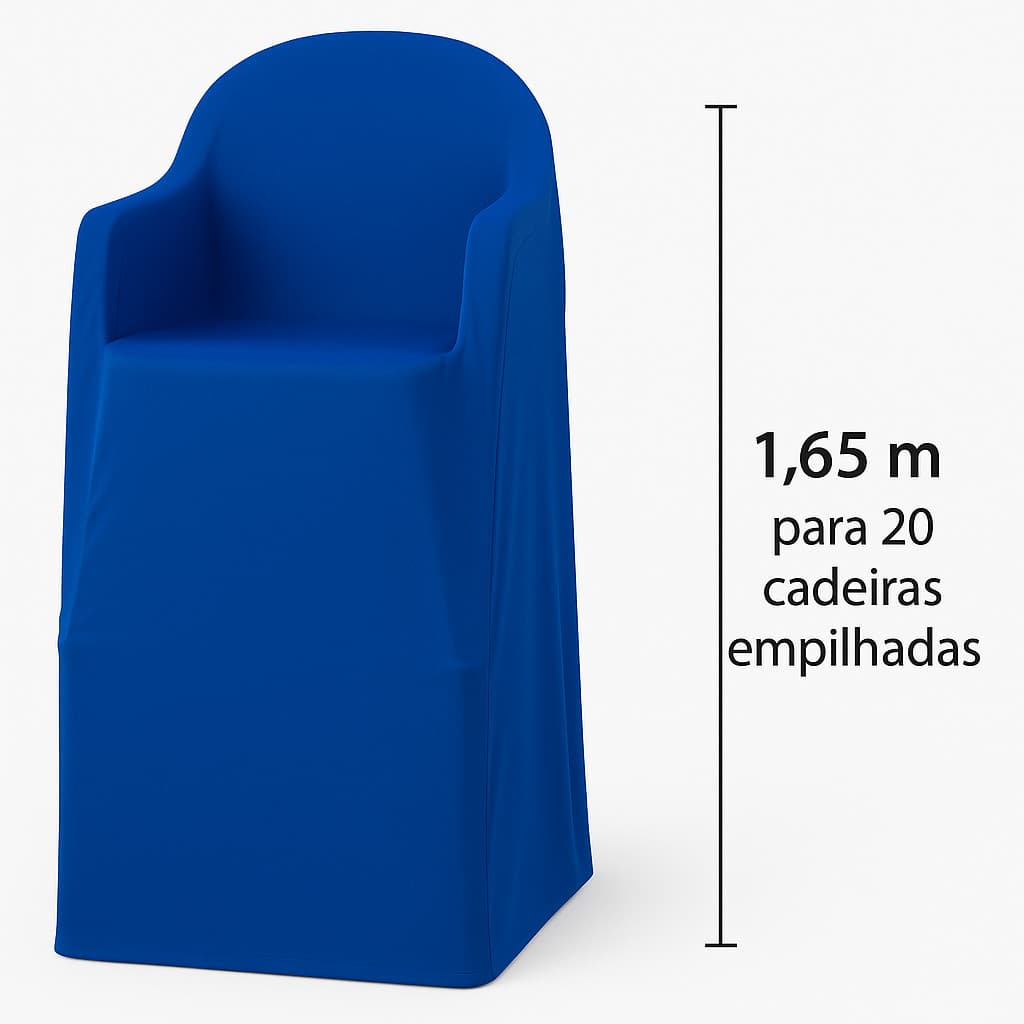 Kit 4 Capas Cadeiras plástico e 2cp Mesa Empilhadas P/ Festas