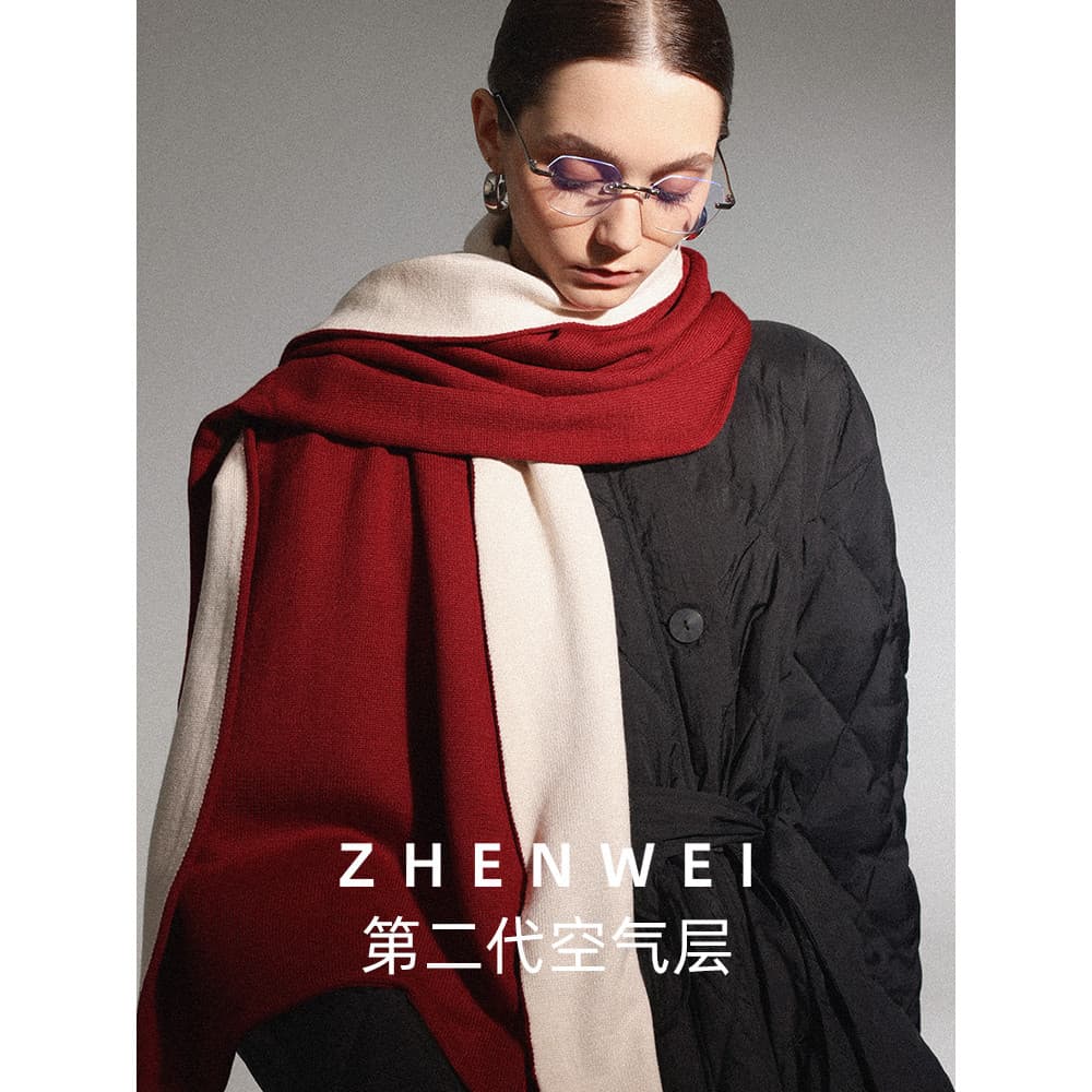 Lenço de duas cores dupla face feminino outono inverno quente Extra grande lenço xale largo lenço vermelho de dupla util