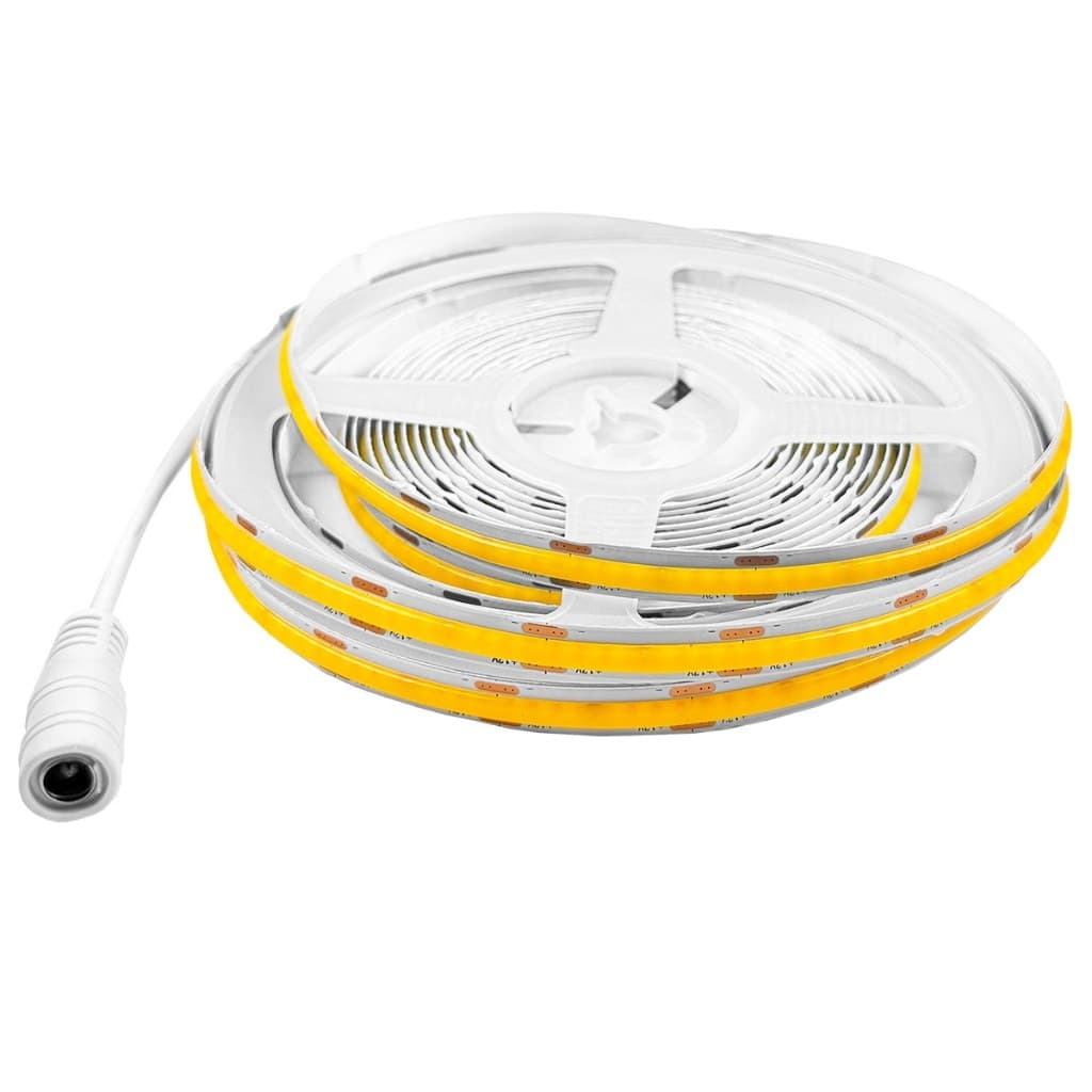 Fita Cob Super Led 5 Metros 12v 320led/m Ip20 Alto Brilho 32w 3840lm