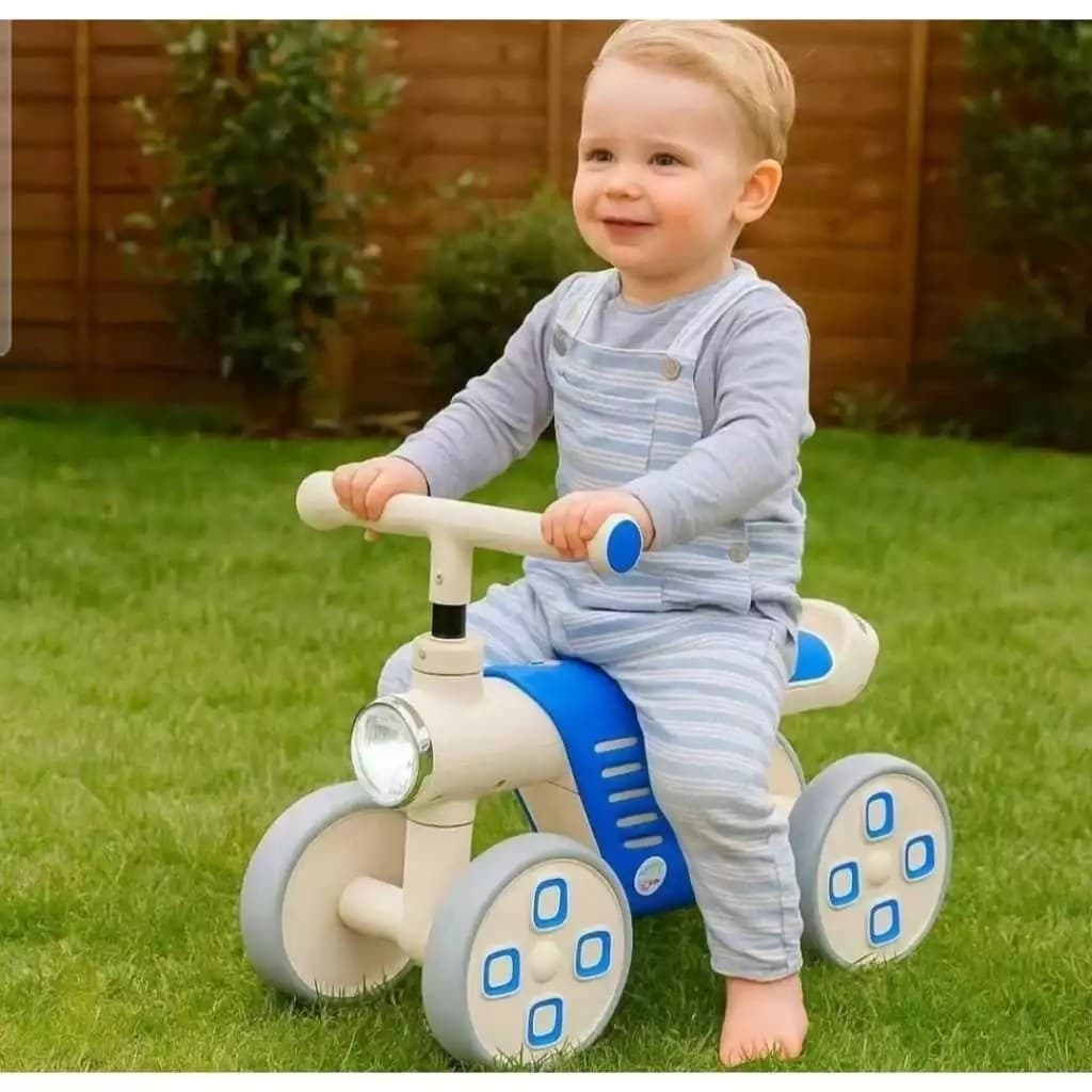 Mini Bike Infantil de Equilíbrio 4 Rodas Sem Pedal Bicicleta Passeio Criança Aprender a Andar