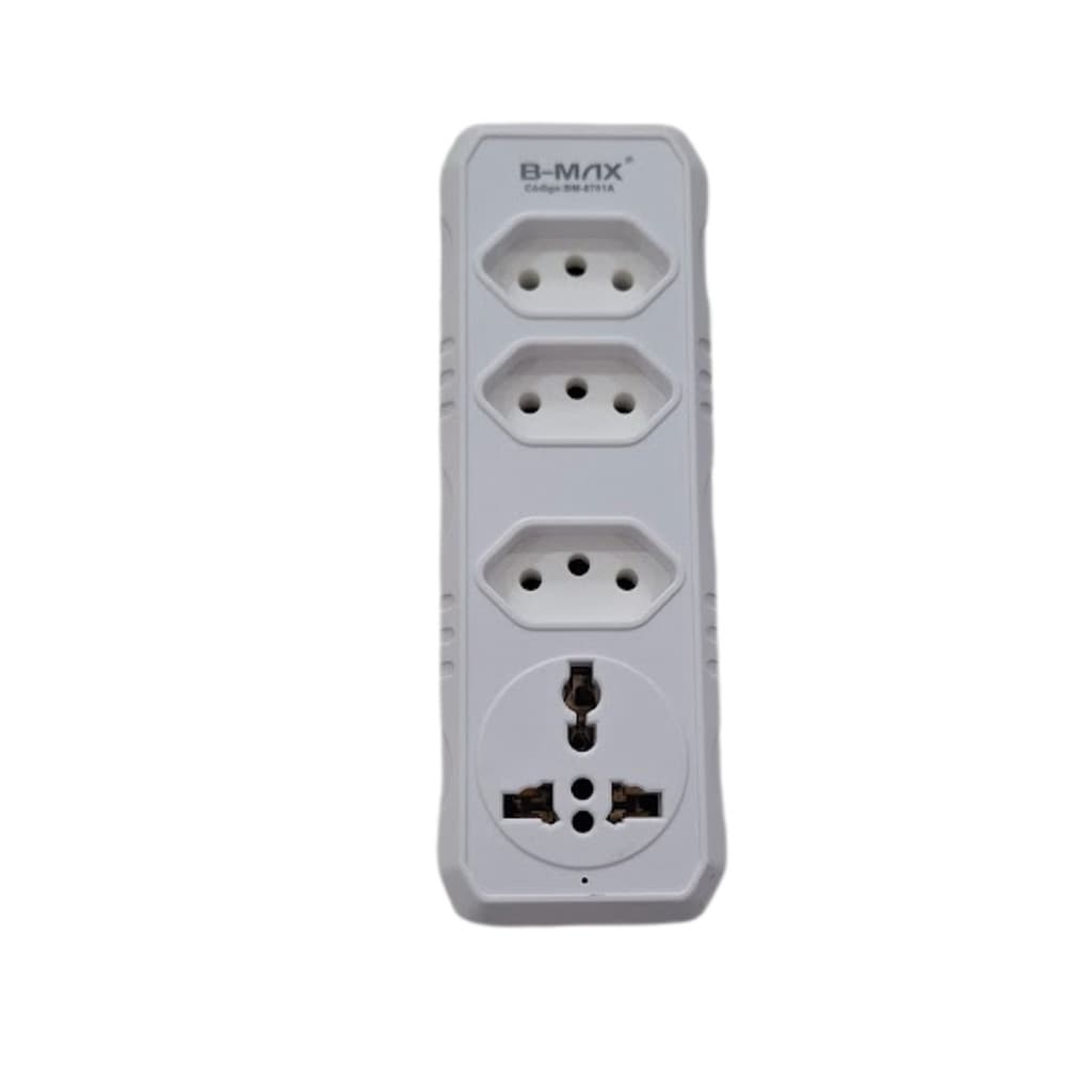 Adpatador para tomada Bmax todos os formatos ate 2500w 4 sáidas