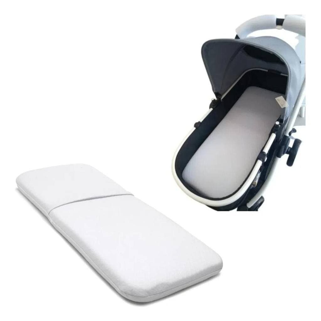 Colchão Para Carrinho De Bebê Moises Com Capa Removível Lavável Super Macio Antialérgico