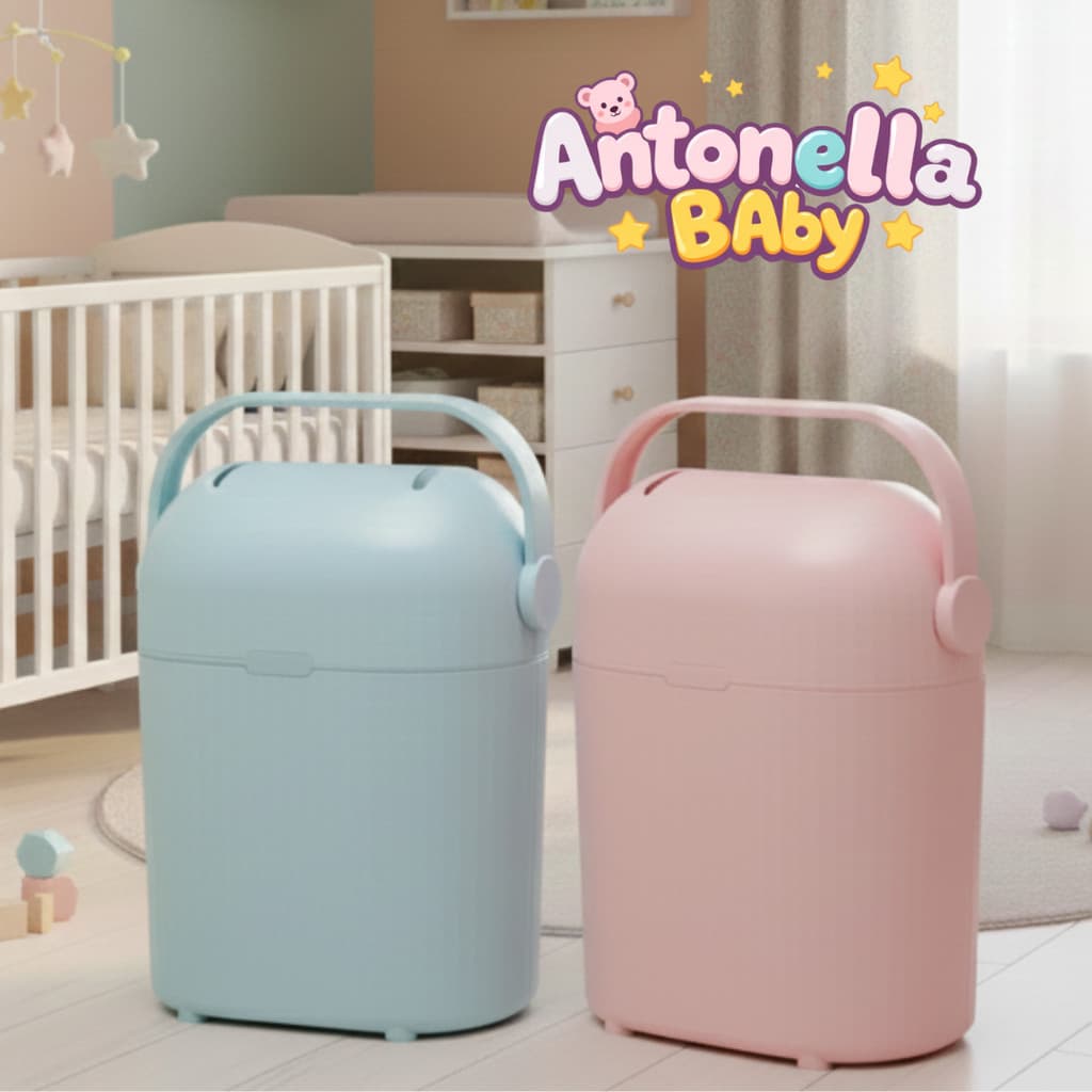 Lixeira Mágica Antiodor Buba para Fraldas Rosa ou Azul