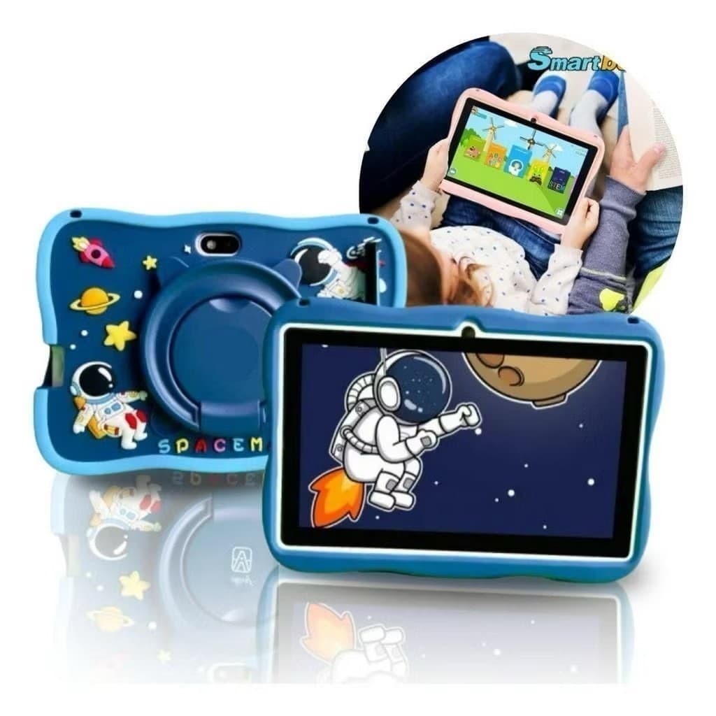 Tablet Infantil Kids 7 Polegadas Android WiFi Bluetooth Smart Tela Touch Capa Super Resistente para Crianças