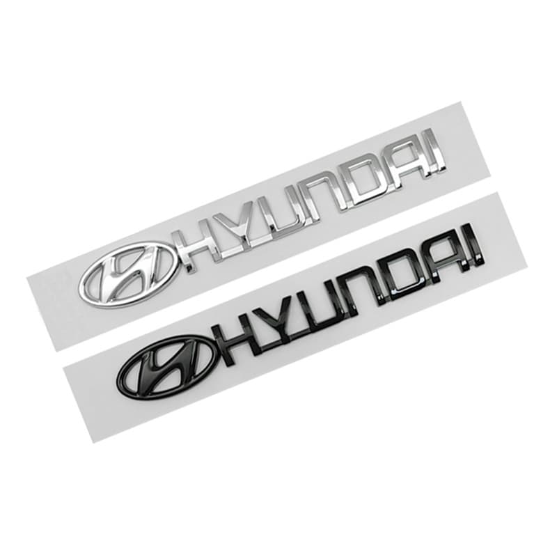 ABS 3D Carta Do Carro Emblema Traseiro Adesivo Tronco Cauda Para Hyundai Acento Sonata Kicks Reina Tucson Elantra SantaF