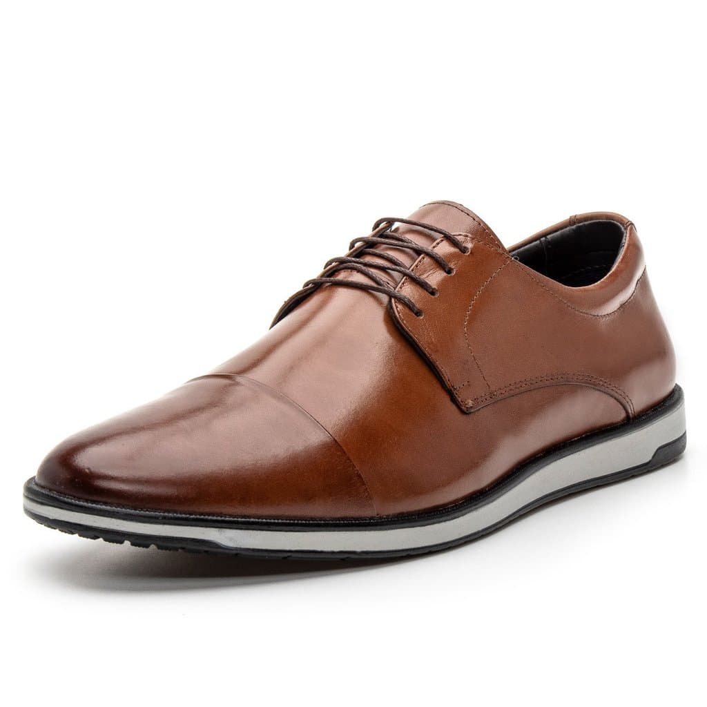4701BGI-Sapato social masculino em couro nobre forrado