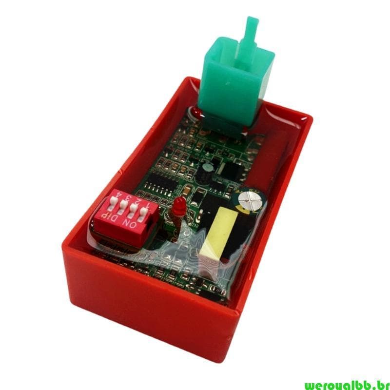 weroyalbb Caixa CDI 4 Pinos Para Motocicletas Ataque 50cc 110cc, Estrutura Ignição Karting, Melhora