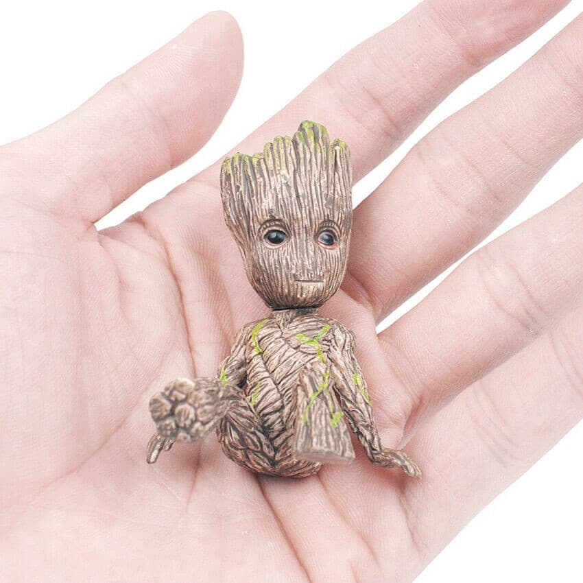 Boneco Groot dos Vingadores sentado, figura de 6CM, homem árvore