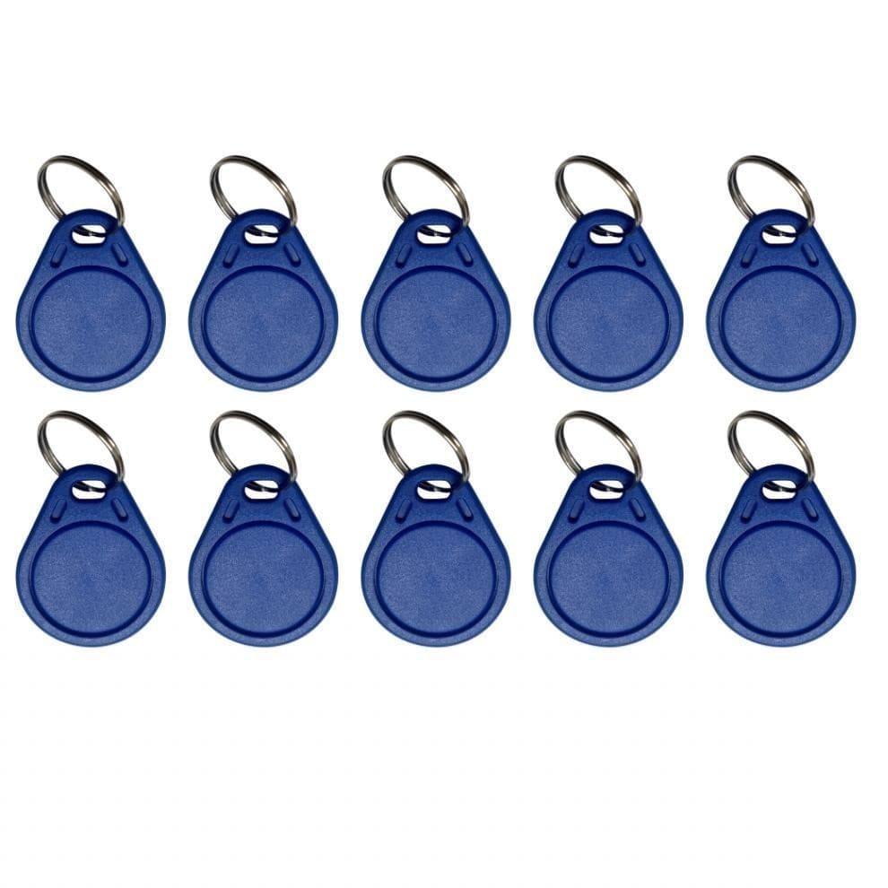 Kit 10 Chaveiro Tag Proximidade RFID 125KHZ IDEAL Compatível com Controle de Acesso