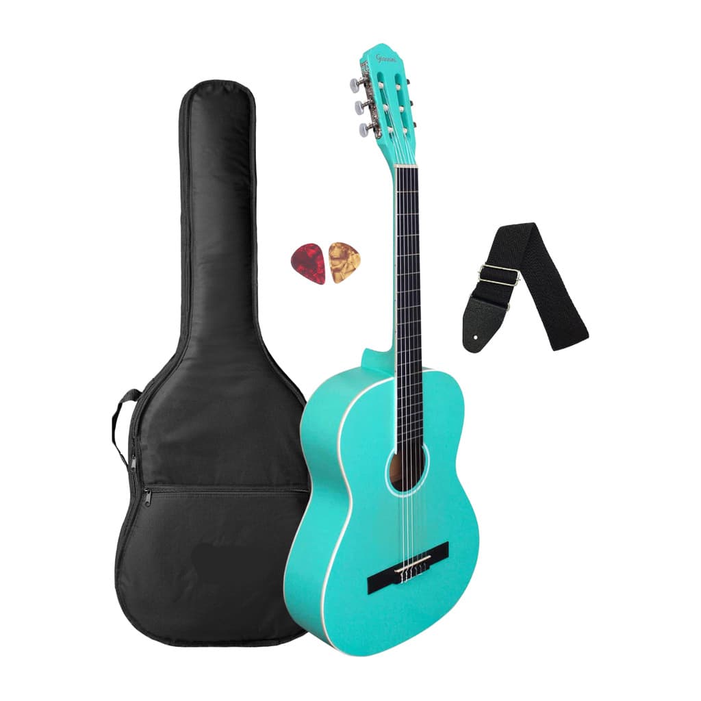 Violão Giannini N-14 TBS Azul Turqueza Acústico + Acessórios