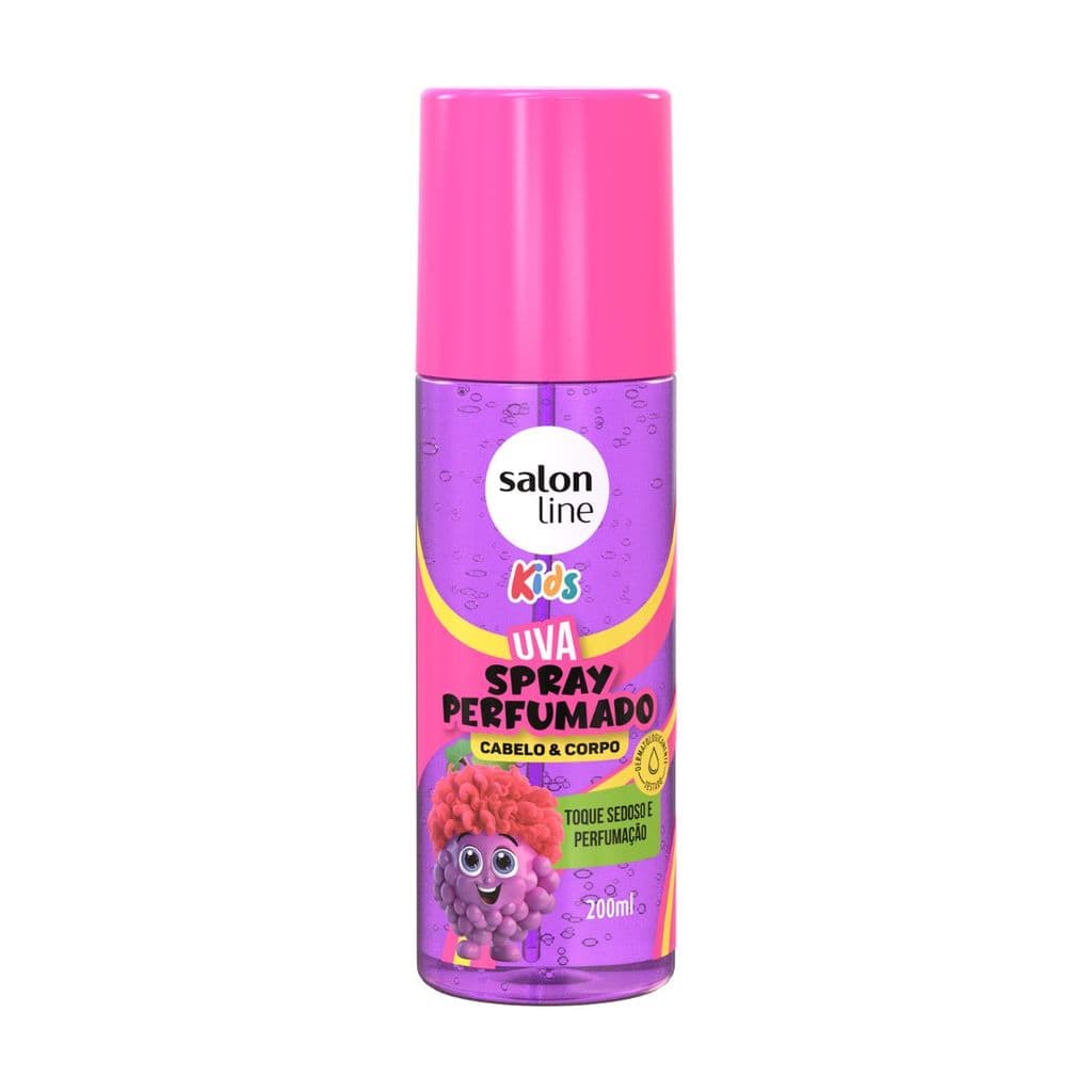 Spray Salon Line Perfumado Kids Uva Cabelo e Corpo 200ml